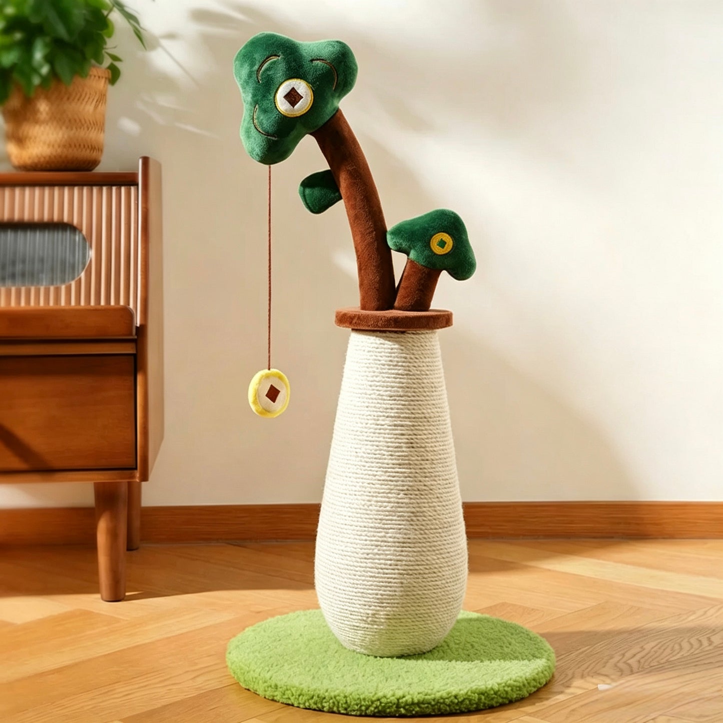 NEW ARRIVALS-Fortune Tree Cat Scratcher Post[新款!摇钱树猫抓柱]