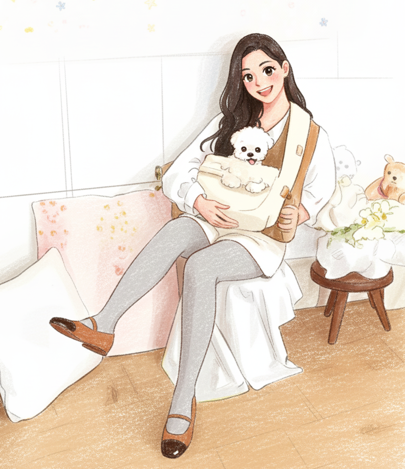 Seoru-Soft Valentine Bag: Sand Beige[Seoru-Valentine系列宠物挎包:沙米色]
