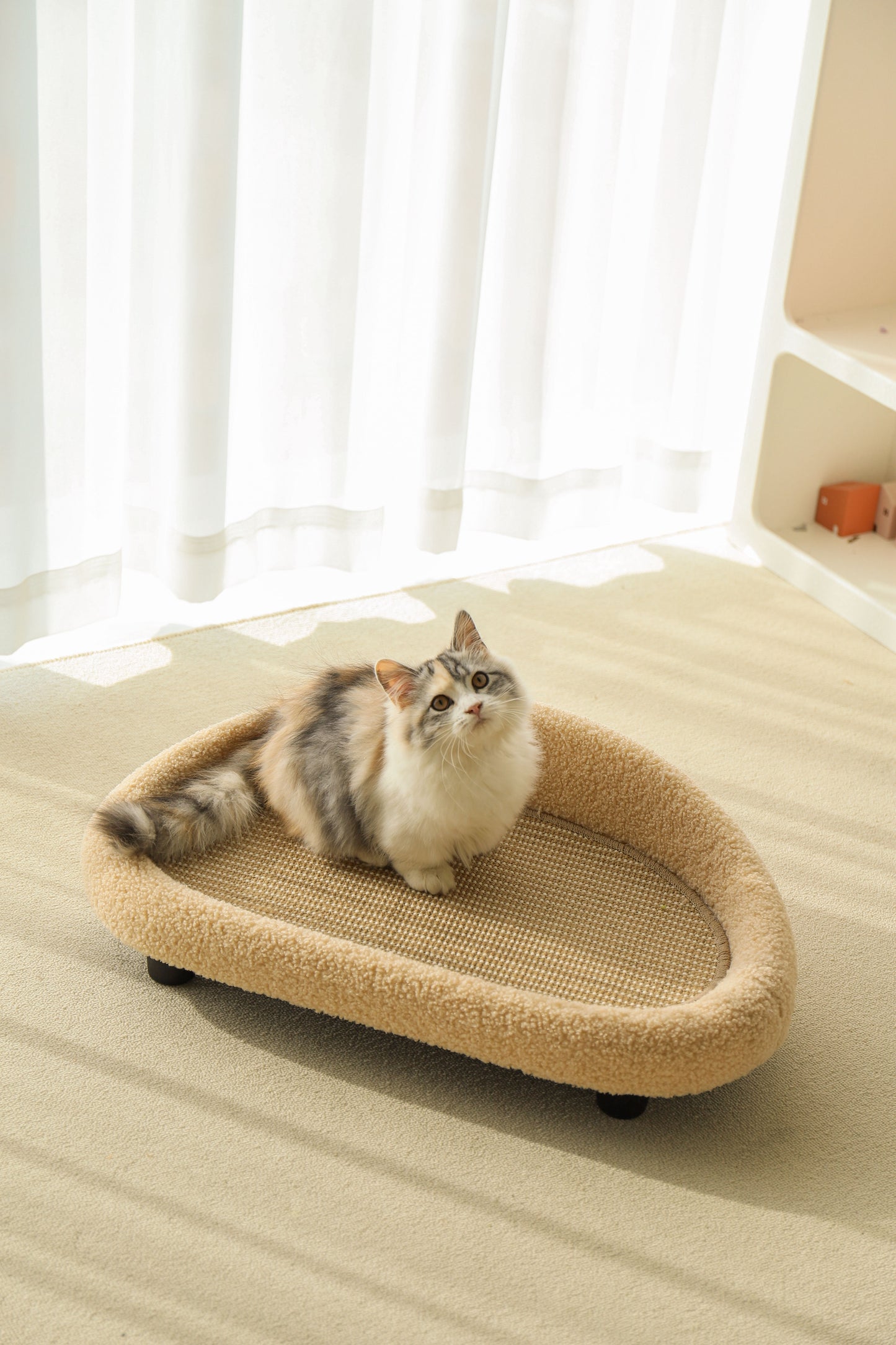 HOT RETURNED-Big Sofa Sisal Scratcher-2Colours[极简剑麻垫沙发-2种颜色]
