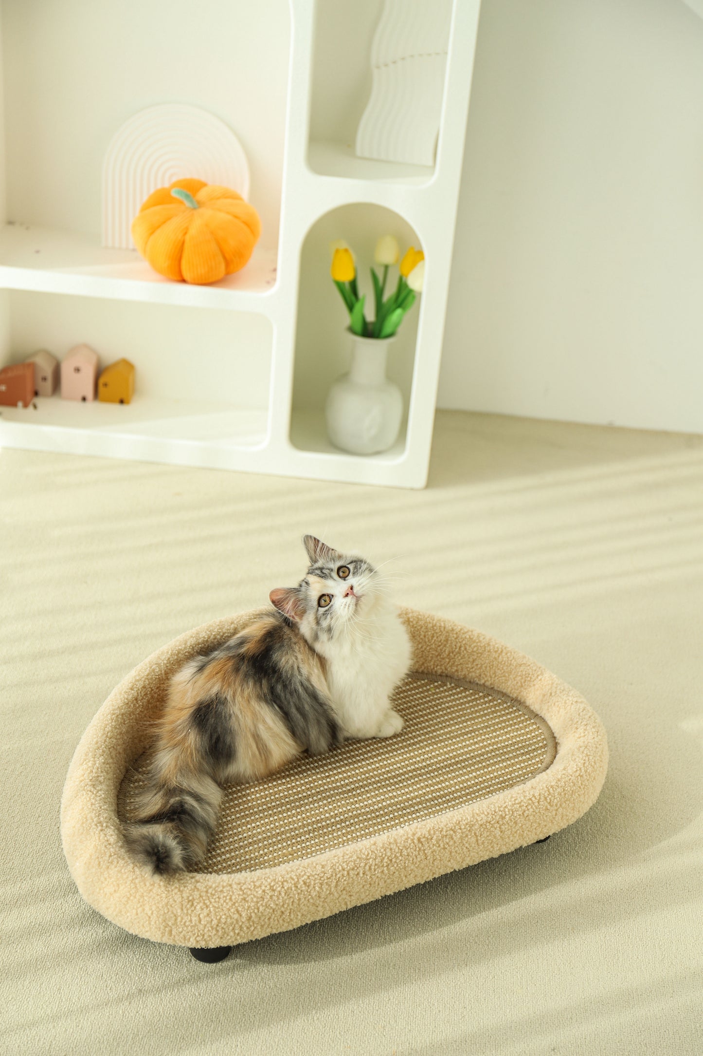 HOT RETURNED-Big Sofa Sisal Scratcher-2Colours[极简剑麻垫沙发-2种颜色]