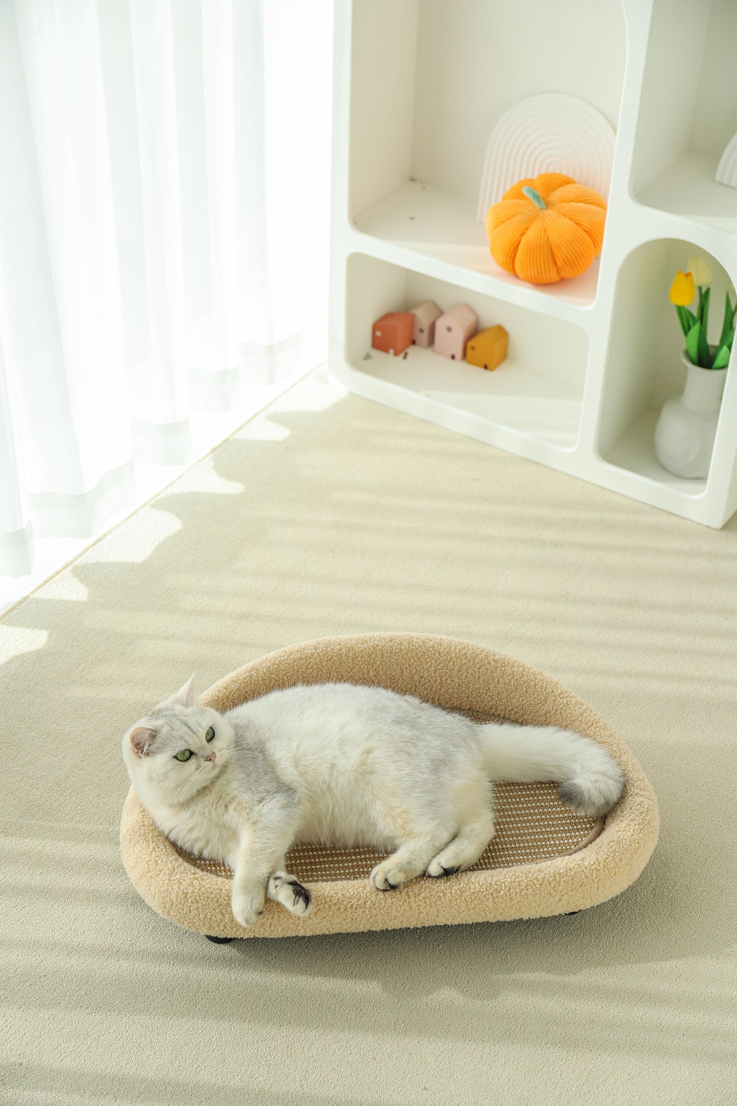 HOT RETURNED-Big Sofa Sisal Scratcher-2Colours[极简剑麻垫沙发-2种颜色]