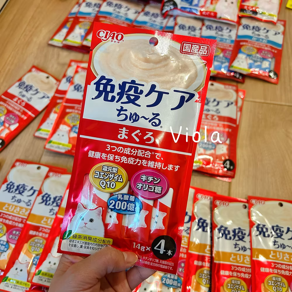 NEW!CIAO Immunity Care Paste-3 Flavours[新品Ciao提升免疫力猫条3种味道]