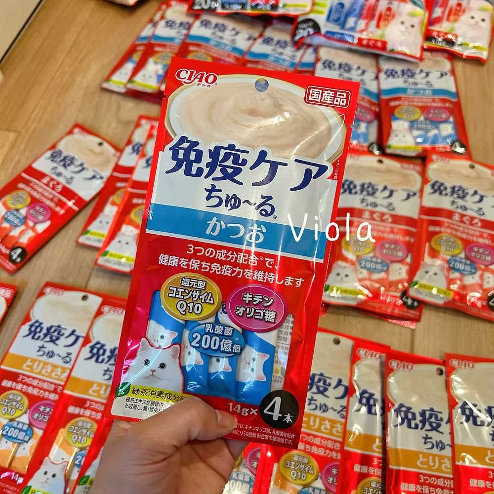 NEW!CIAO Immunity Care Paste-3 Flavours[新品Ciao提升免疫力猫条3种味道]