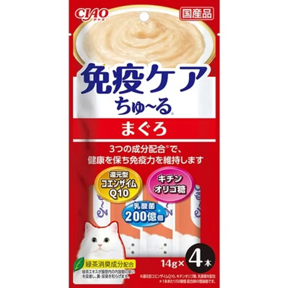 NEW!CIAO Immunity Care Paste-3 Flavours[新品Ciao提升免疫力猫条3种味道]