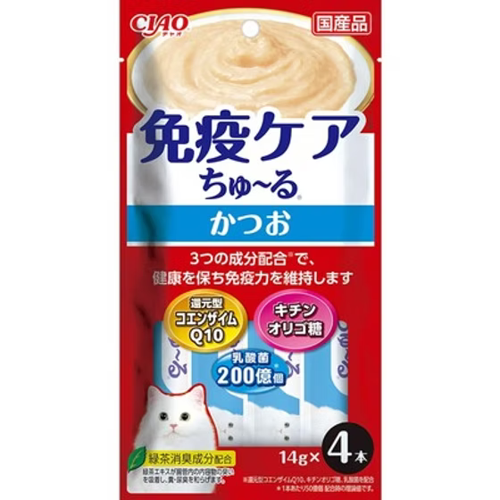 NEW!CIAO Immunity Care Paste-3 Flavours[新品Ciao提升免疫力猫条3种味道]