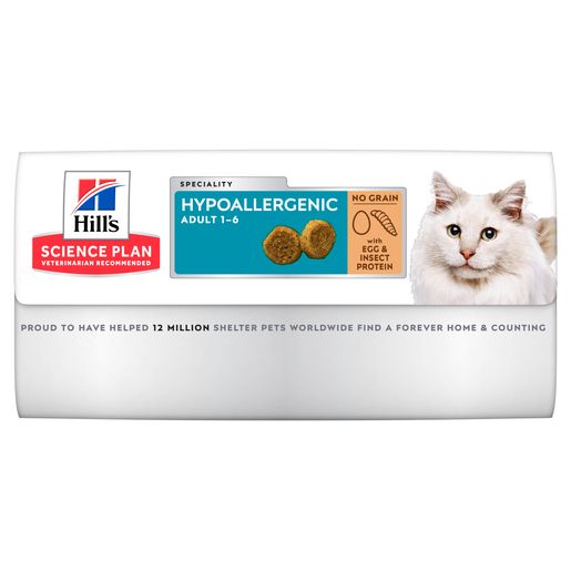 Hill's Hypoallergenic Adult Dry Cat Food[Hill's低敏成猫干粮/鸡蛋昆虫蛋白配方-玻璃胃/祛泪痕专用]