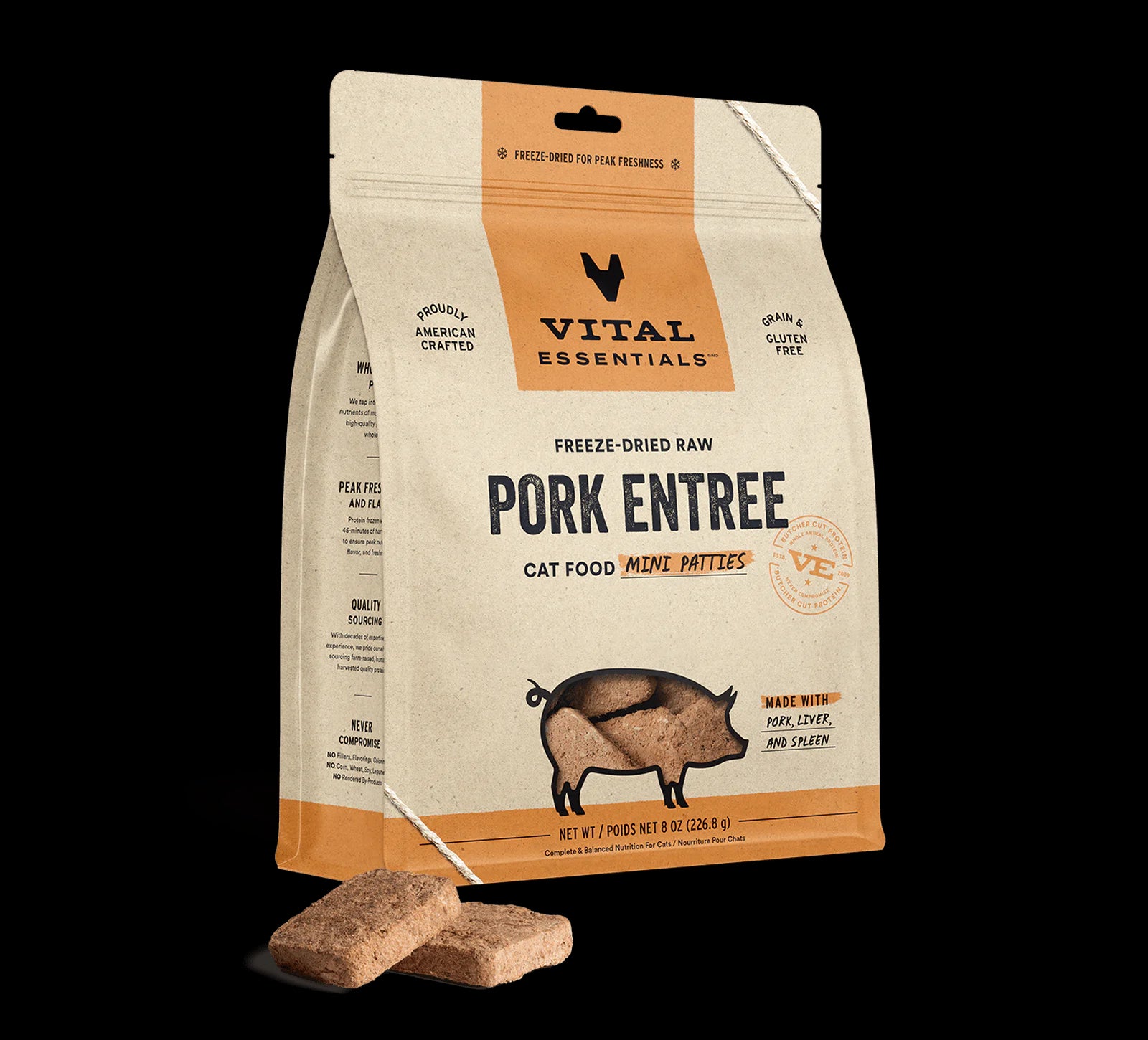 VE Cat-Freeze-Dried-Mini Patties8oz-6Tastes-NewEdition[VE猫用大肉饼主食冻干-8oz-6种口味] image 4