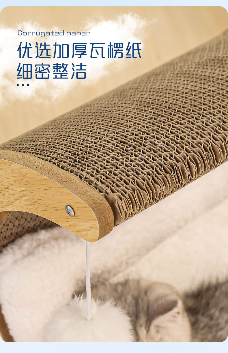 Comfort Moon Bed-Wood + Scratcher-35cmBallNotIncluded[半圆形实木月亮床35cm不含球] image 5