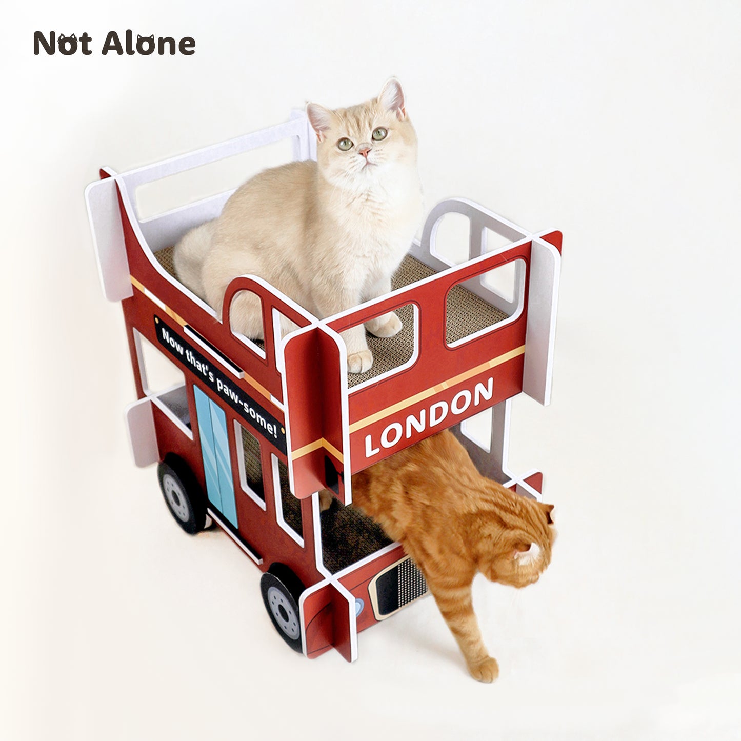 NotAlone-London Bus Cat Scratching Board[不孤岛-伦敦双层巴士猫抓板:可购买替换装] image 0