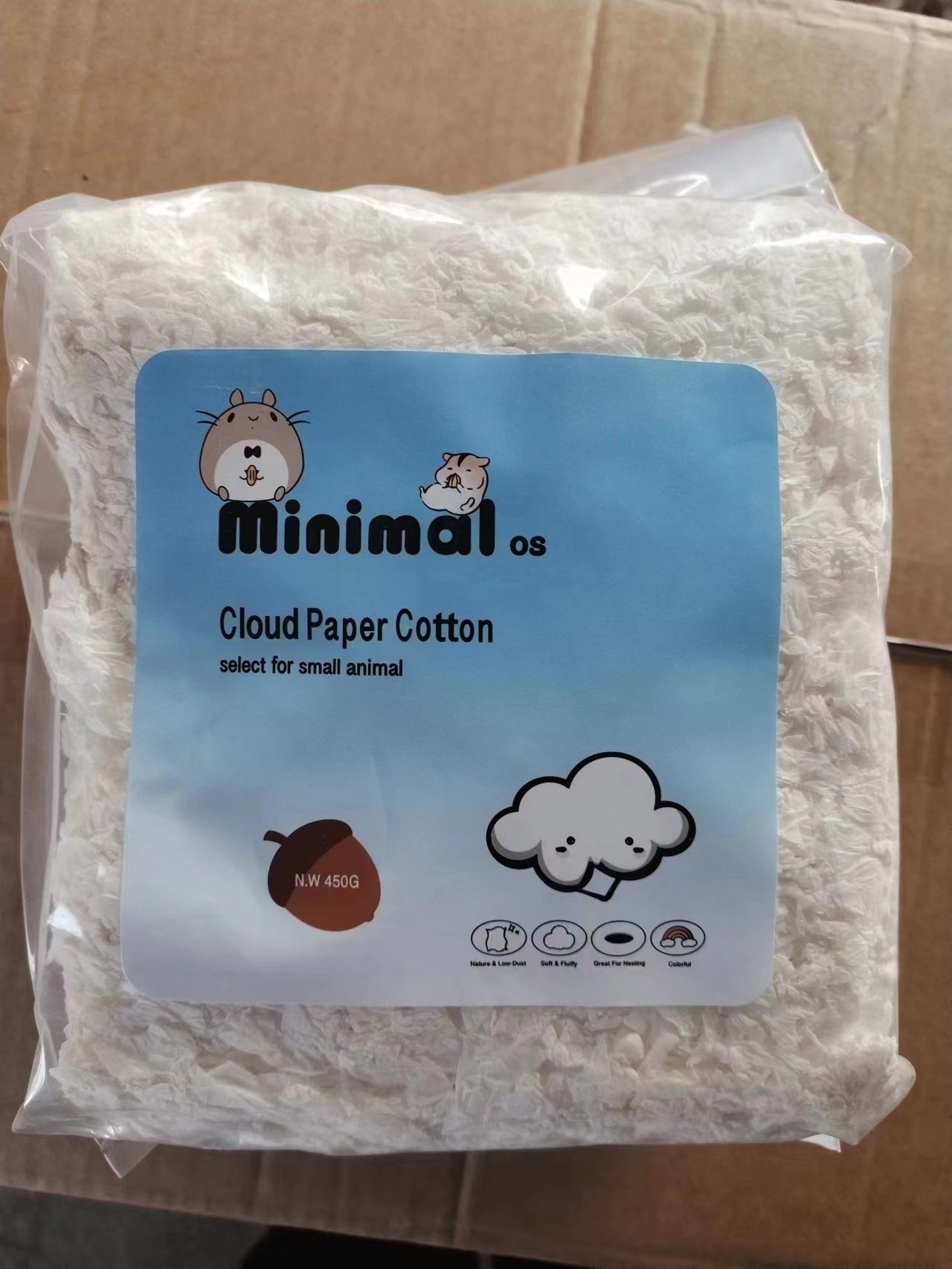 Minimal Small Animal Cloud Paper Bedding-450g[Minimal小宠物泡泡纸棉450g] image 9