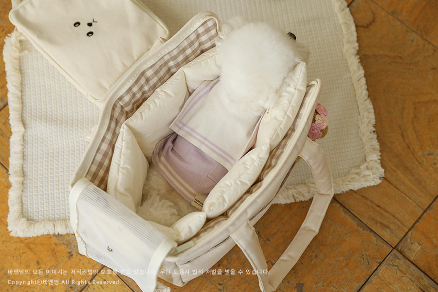 Ba&ttang-Check Two in One Shoulder Bag:ivory[Ba&ttang-两用单肩包:象牙白] image 10