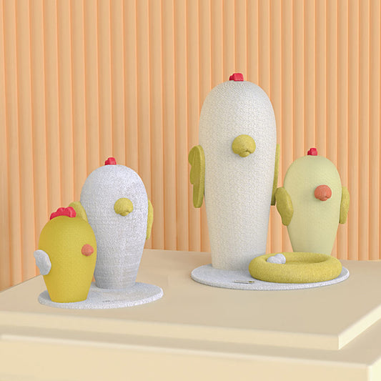 Cute Chicken Scratch Post[可爱小黄鸡猫抓柱] image 0