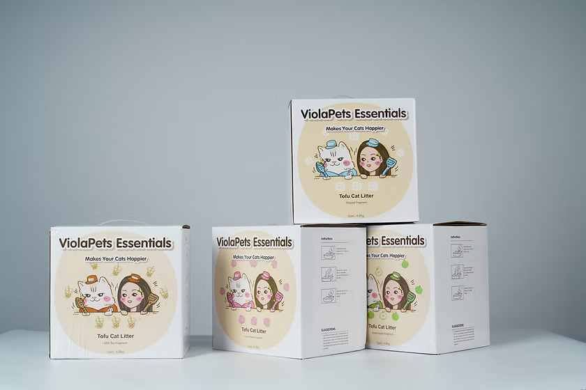 ViolaPets-Tofu Cat Litter 5kg Odor Control:4Scents[ViolaPets-豆腐猫砂5kg除臭升级版:4种味道]