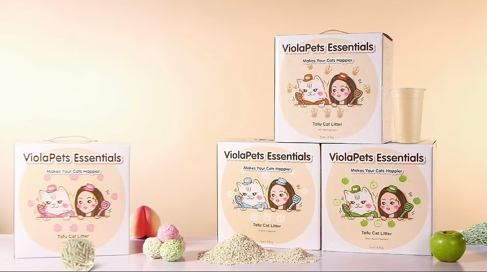 ViolaPets-Tofu Cat Litter 5kg Odor Control:4Scents[ViolaPets-豆腐猫砂5kg除臭升级版:4种味道]
