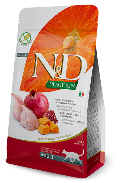 Farmina Cat N&D Pumpkin Quail and Pomegranate-Adult[法米娜N&D南瓜无谷系列鹌鹑石榴配方-成猫粮] image 0