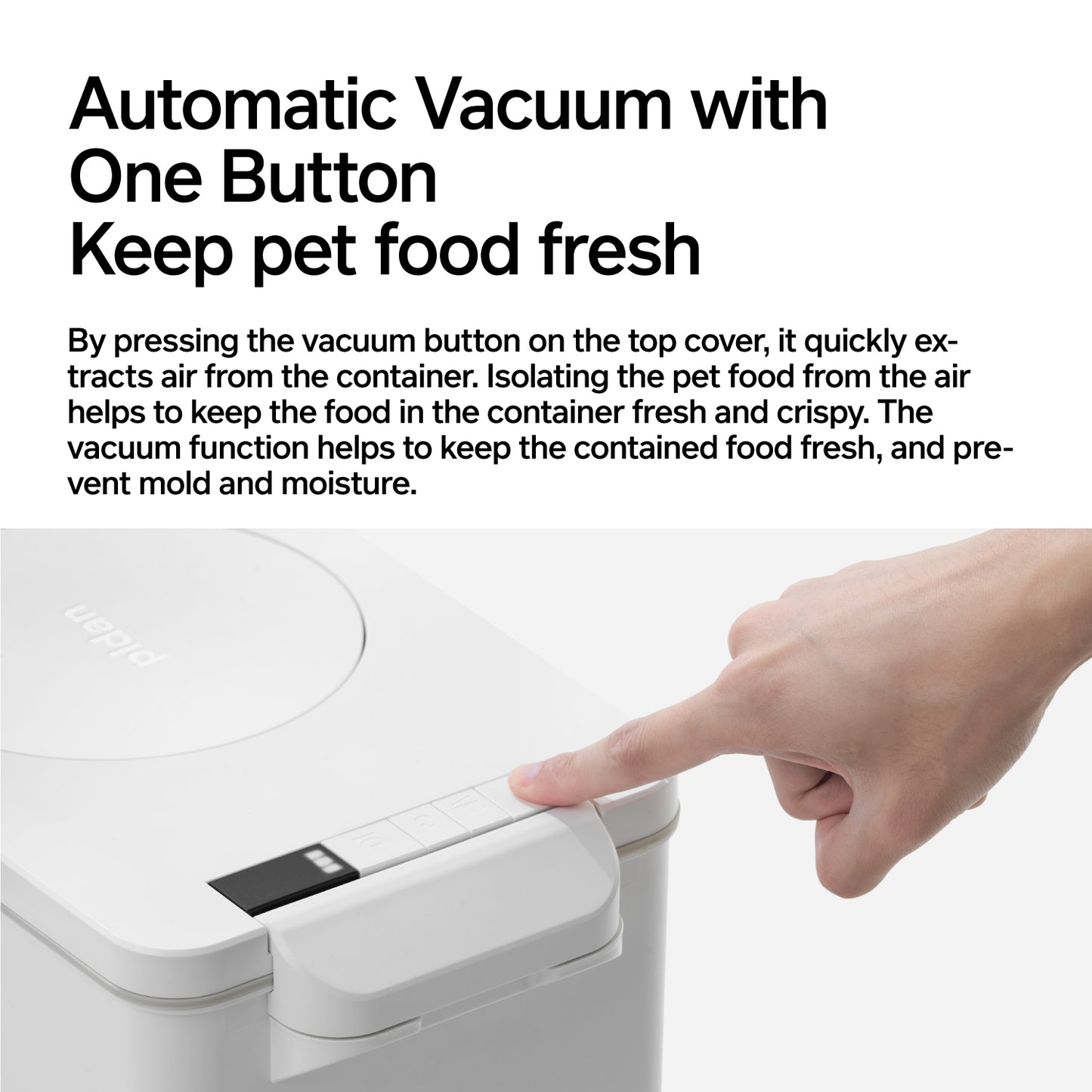 Pidan Automatic Vacuum Pet Food Container with Weight Scale[Pidan真空称重保鲜储粮桶15L] image 1