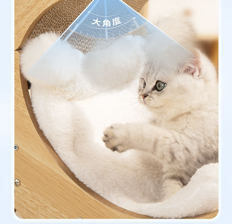 Comfort Moon Bed-Wood + Scratcher-35cmBallNotIncluded[半圆形实木月亮床35cm不含球] image 8