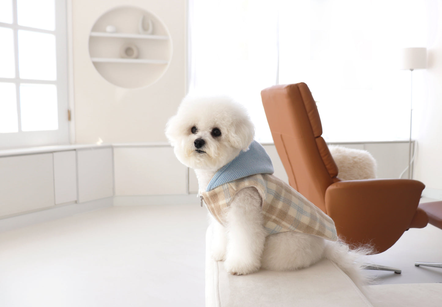 Durang Rurang Hoody Coat[韩国Durang Rurang蓝色帽子格子外套] image 6