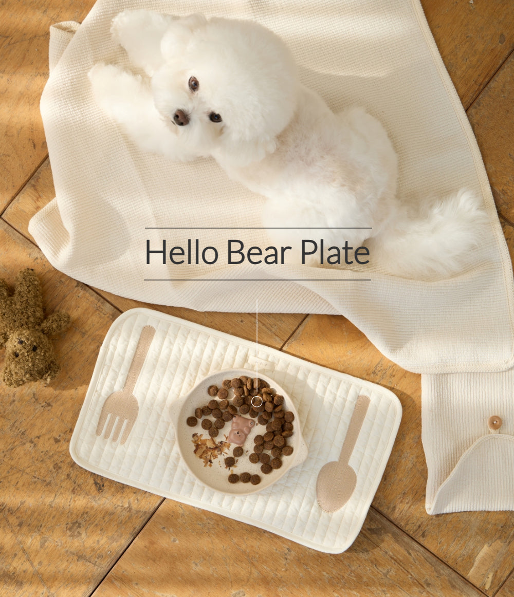 Ba&ttang-Hello Bear Plate:2color[Ba&ttang-Hello Bear宠物盘] image 5