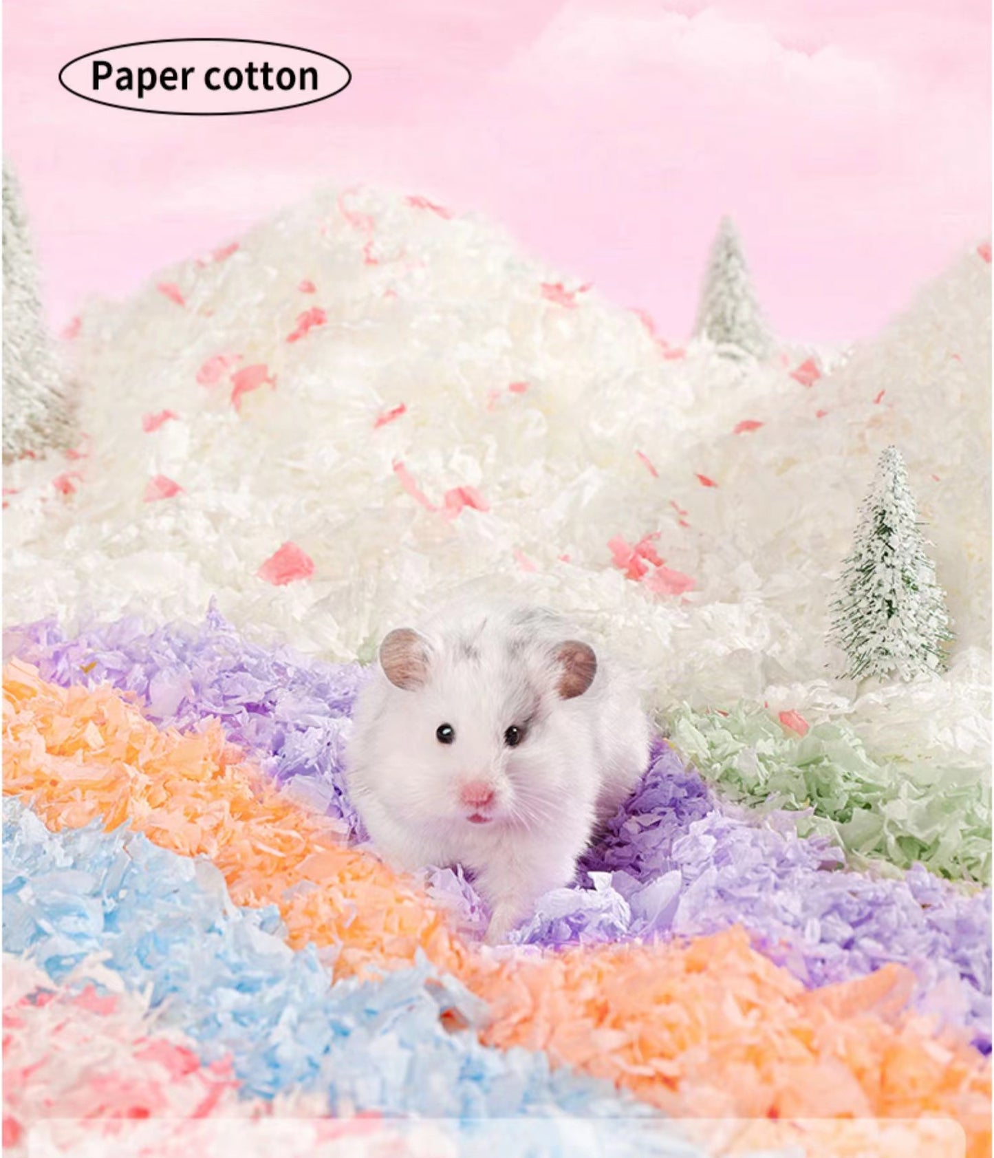 Minimal Small Animal Cloud Paper Bedding-450g[Minimal小宠物泡泡纸棉450g] image 3