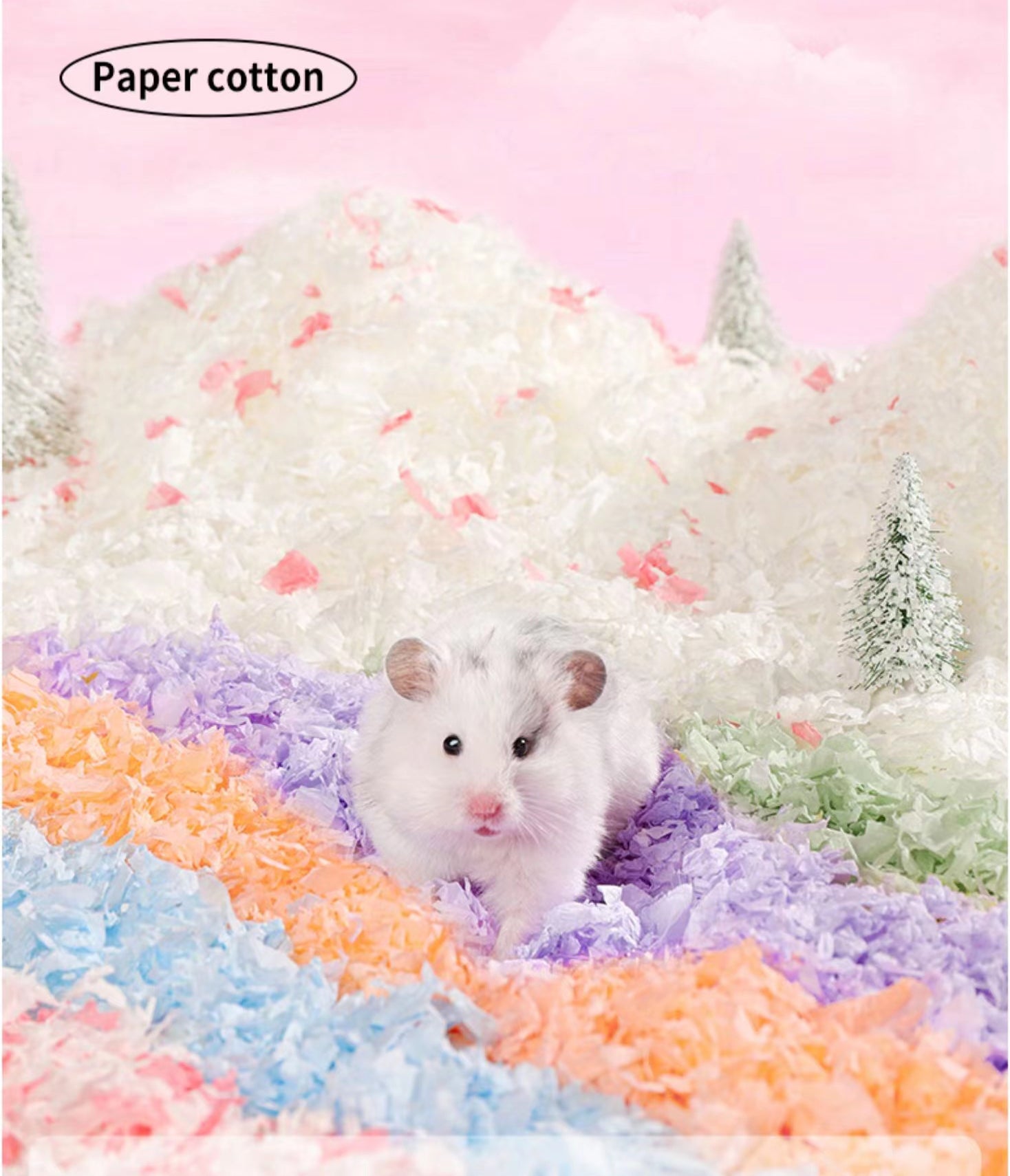 Minimal Small Animal Cloud Paper Bedding-450g[Minimal小宠物泡泡纸棉450g] image 3