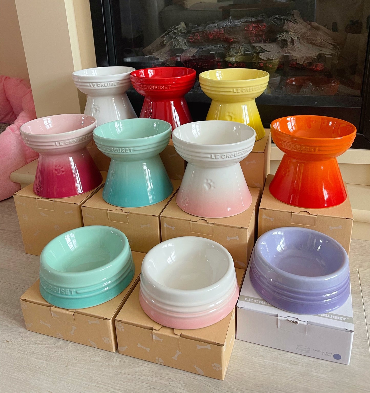 Le Creuset Footed Pet Bowl[酷彩高脚宠物碗-8色可选] image 0