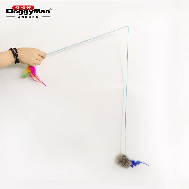Cattyman-Feather Teasing Toy:Rainbow Colour[Cattyman-逗猫棒猫玩具逗猫如意棒:七彩] image 4