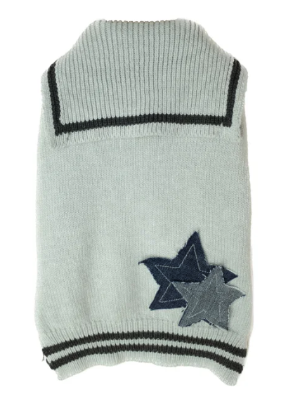 Patuu Denim Star Patch Navy Style Sweater image 7