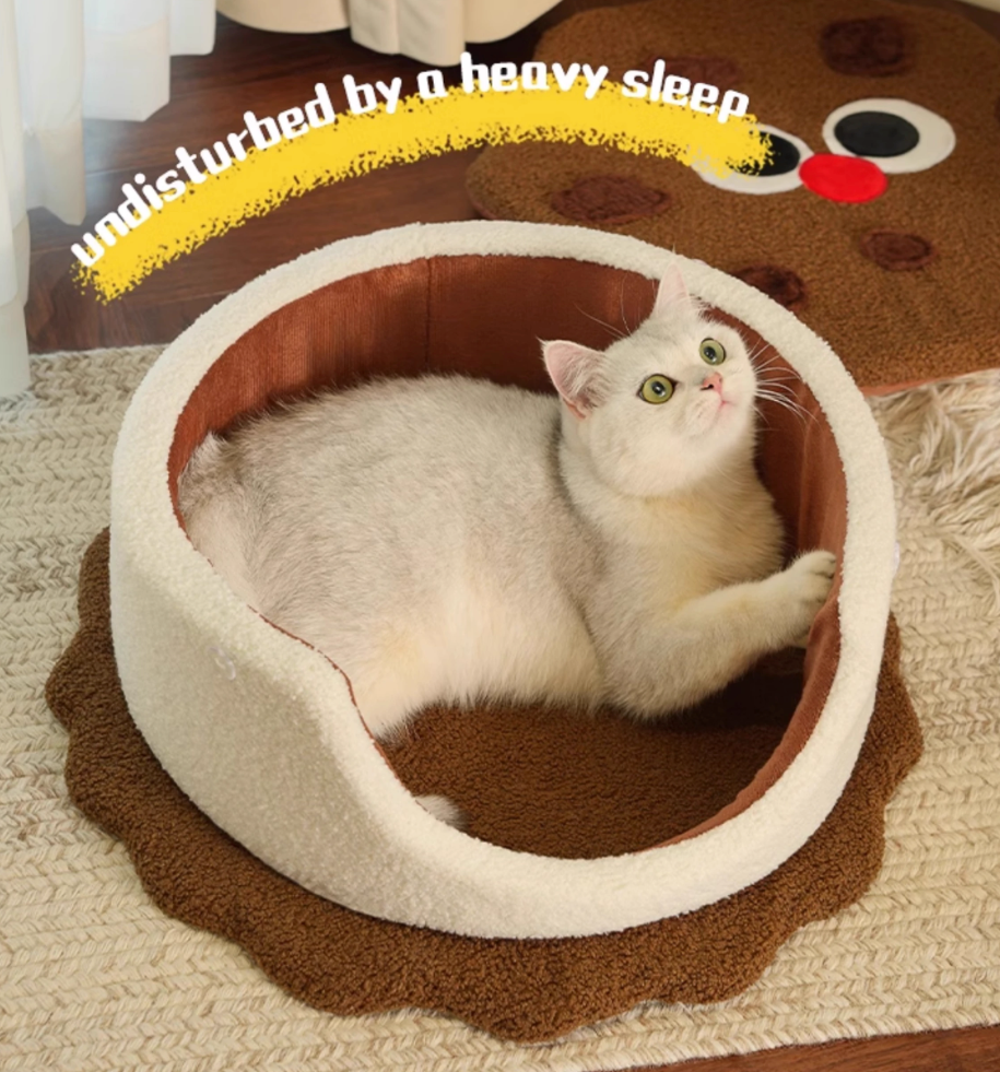 Chocolate Sandwich Cookie Pet Bed-50cm [巧克力夹心饼干宠物窝-50cm] image 4