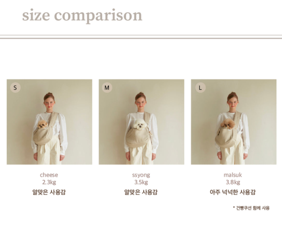 Seoru-Pet Carrier Bag[Seoru-宠物外出包3款S/M+内垫] image 14