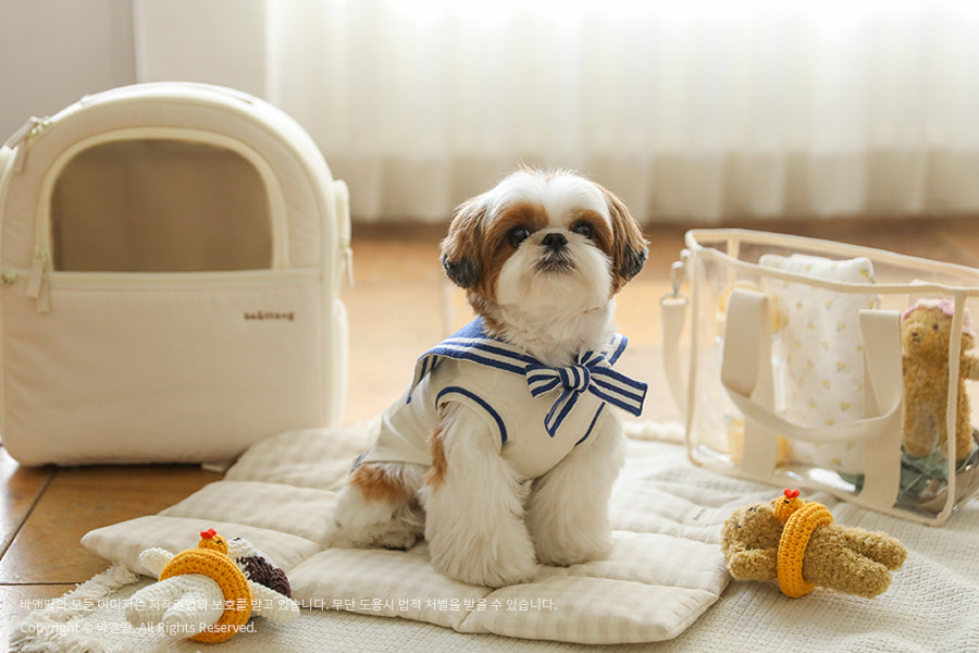 Ba&ttang-Marine Sailor Knit Pullover: ivory/blue[Ba&ttang-水手服小毛衣:蓝色] image 8