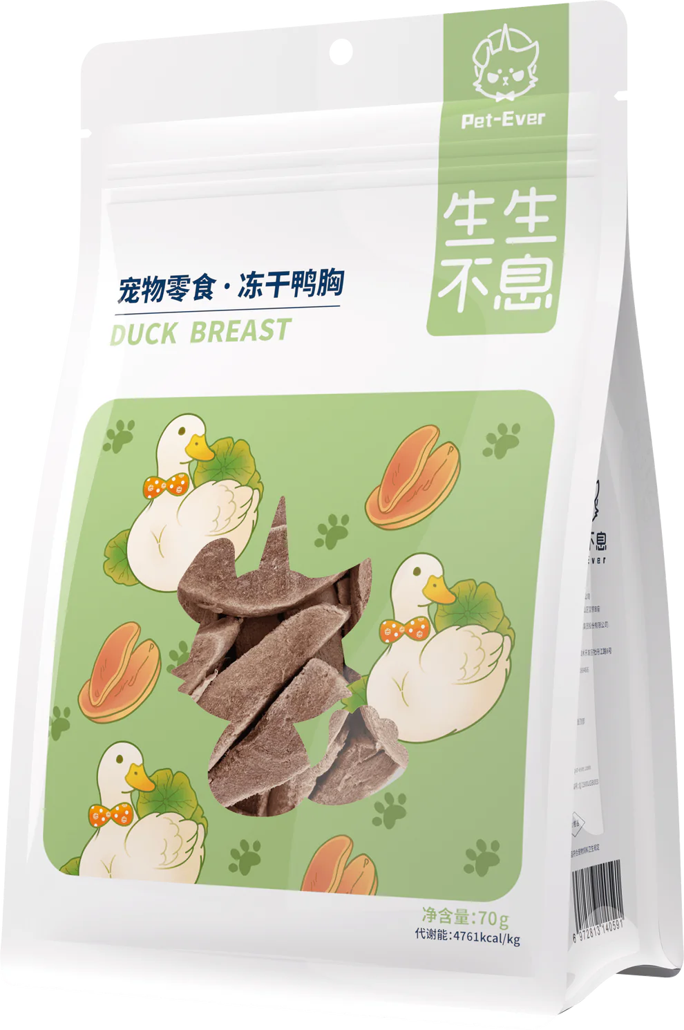 Pet Ever Freeze-Dried Chicken/Duck Breast-70g[生生不息鸡胸鸭胸冻干70g] image 2