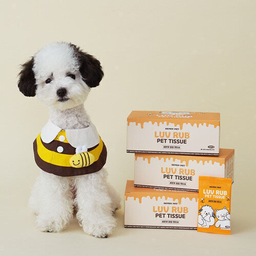 韩国SEVEN PET 蜂蜜养护配方宠物全身湿巾盒装(50个装) image 0