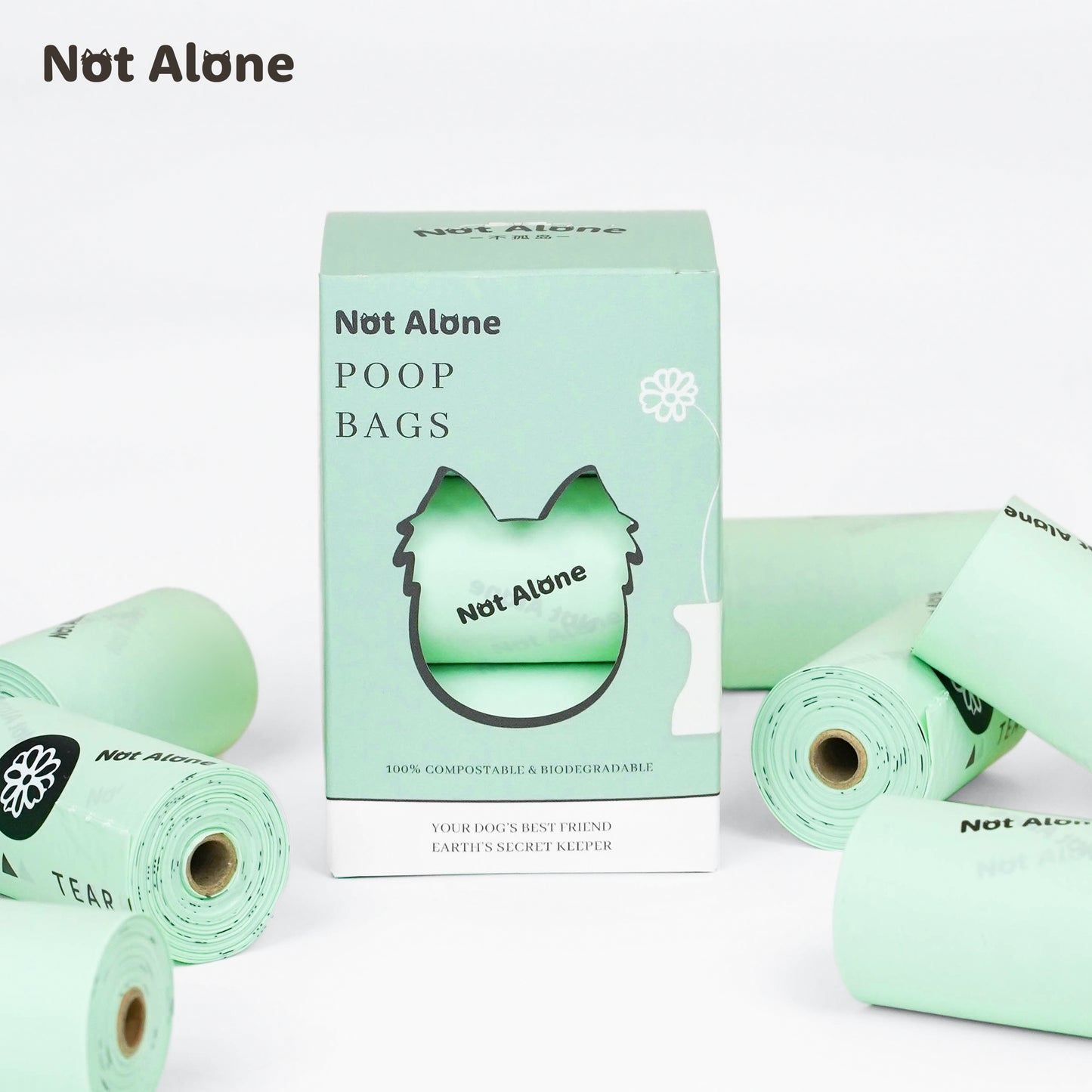 NotAlone-Compostable Poop Bags[不孤岛-全降解宠物拾便袋捡屎袋便便袋] image 0