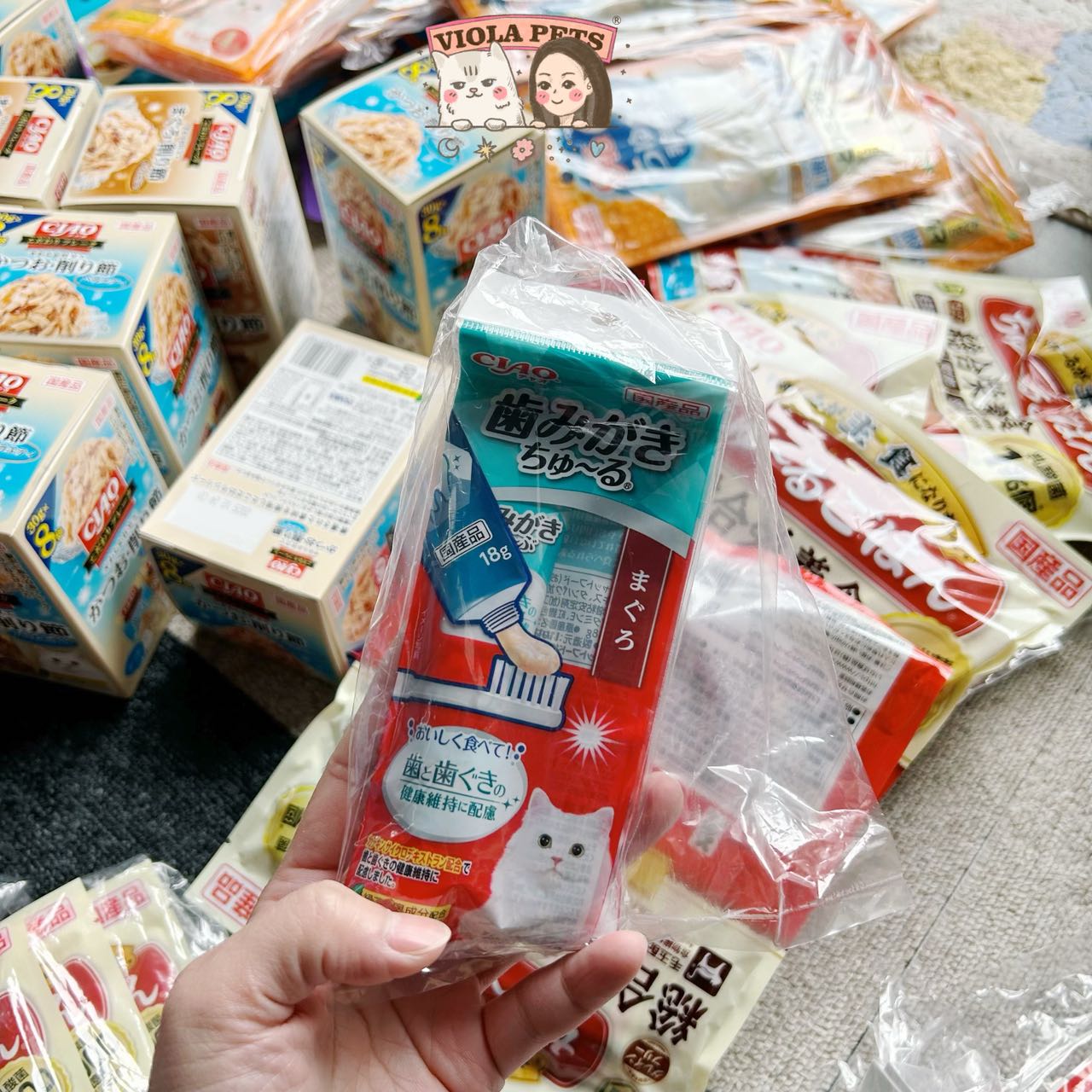 CIAO-Cat Tuna Tooth Paste:18g[CIAO-金枪鱼肉泥免洗牙膏猫用:18g] image 2