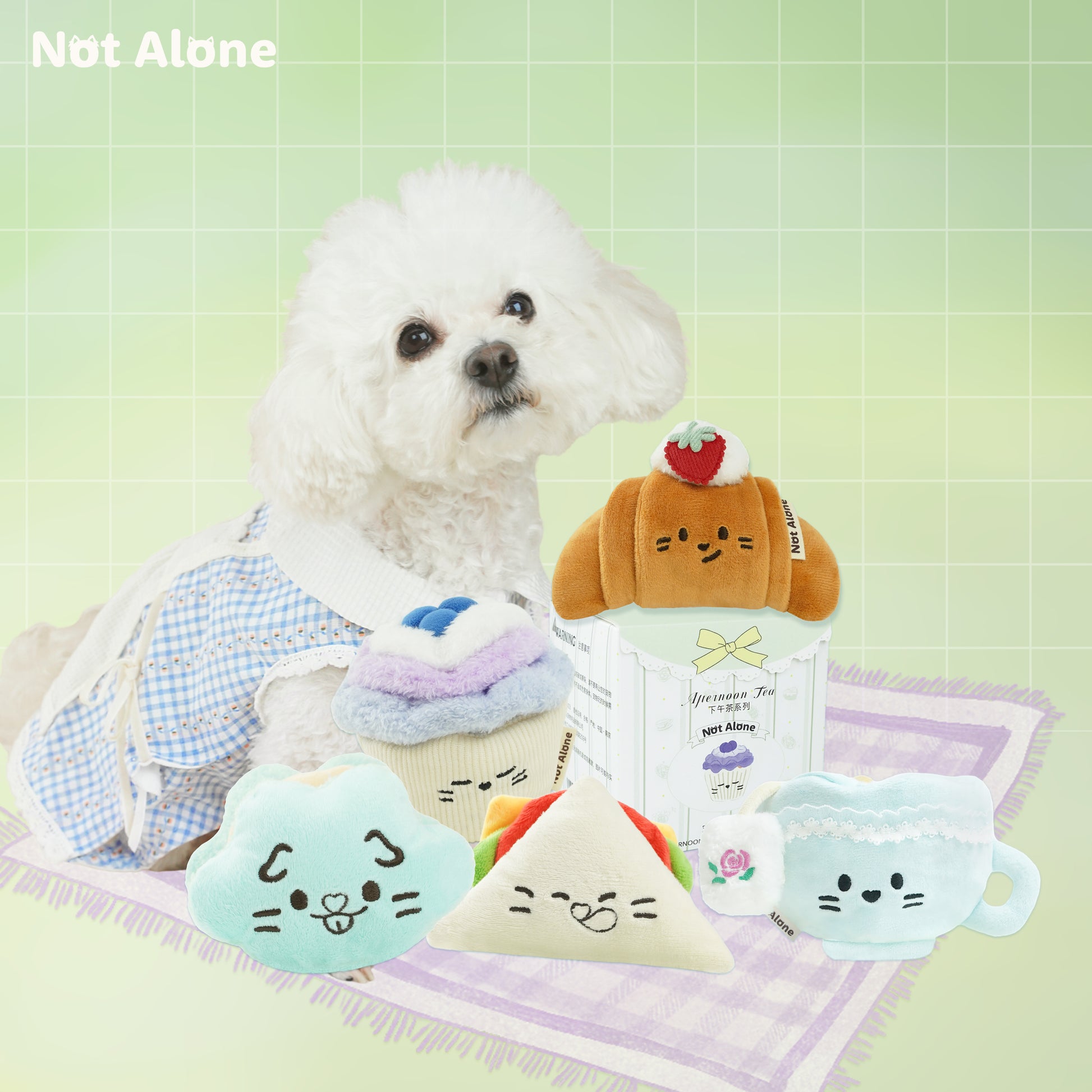 Not Alone Afternoon Tea Pet Plush Toy Blind Box 下午茶宠物玩具盲盒 image 0