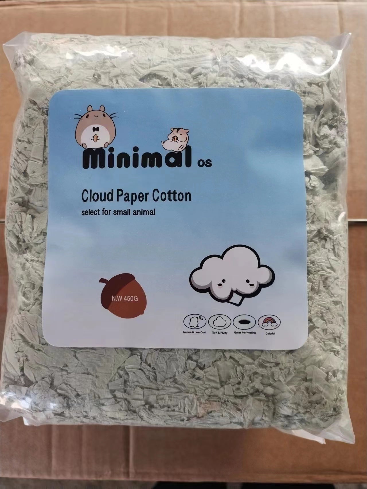 Minimal Small Animal Cloud Paper Bedding-450g[Minimal小宠物泡泡纸棉450g] image 7