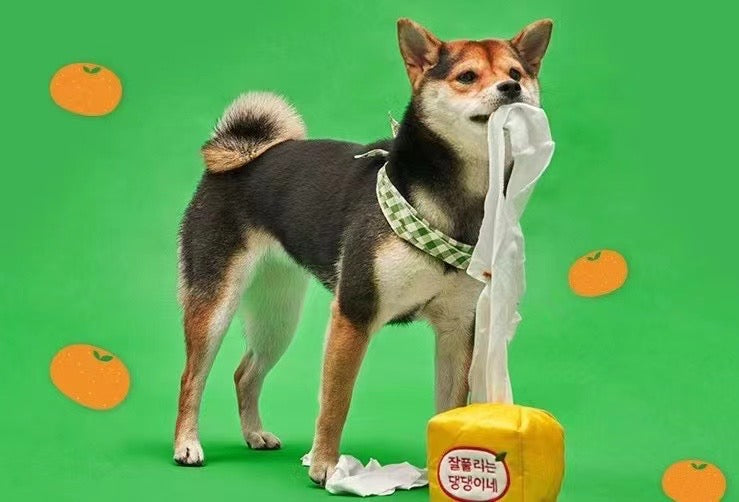 Special Pet Teasing Toys-Draw Tissue Style[韩国自嗨解压玩具系列-长款抽纸] image 2