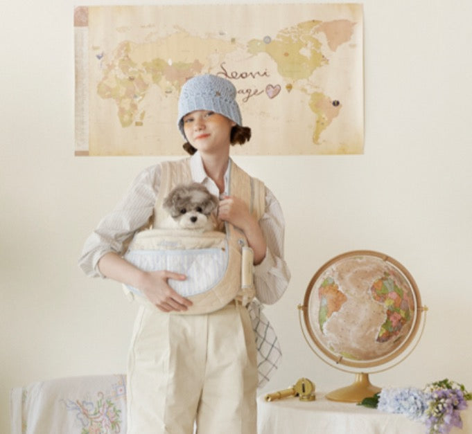 Seoru-Mesh Valentine Bag:M blue[Seoru-新款Mesh Valentine单肩包带可折叠透气网:M号迷雾蓝] image 4