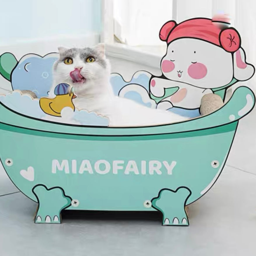 MiaoFairy Bubble Bath Scratcher[泡泡浴缸猫抓板] image 1