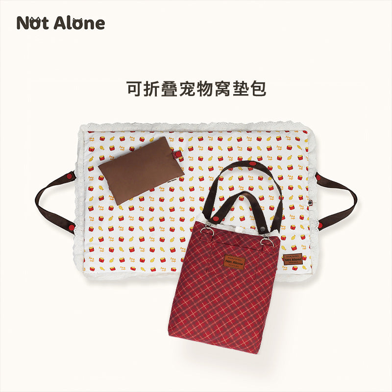 Not Alone-Fish&Chips Folding Pet Blanket[不孤岛-便携式可折叠宠物窝垫包] image 0