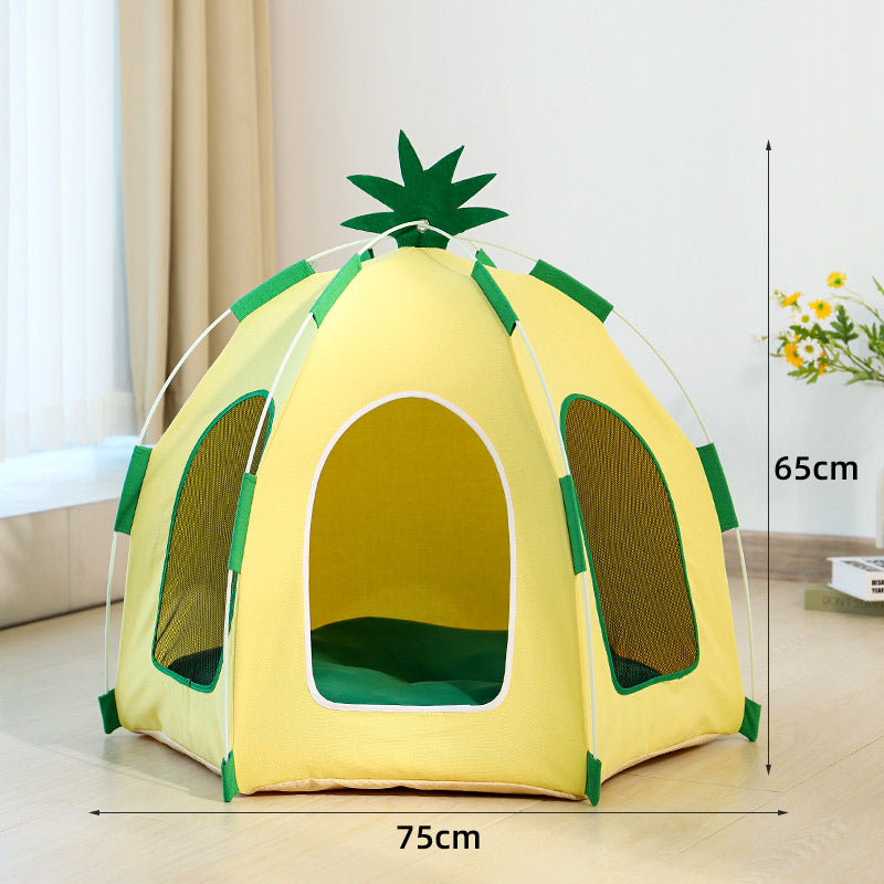 Pet Pineapple Big Tent-75x65cm[菠萝宠物大帐篷-75x65cm] image 2