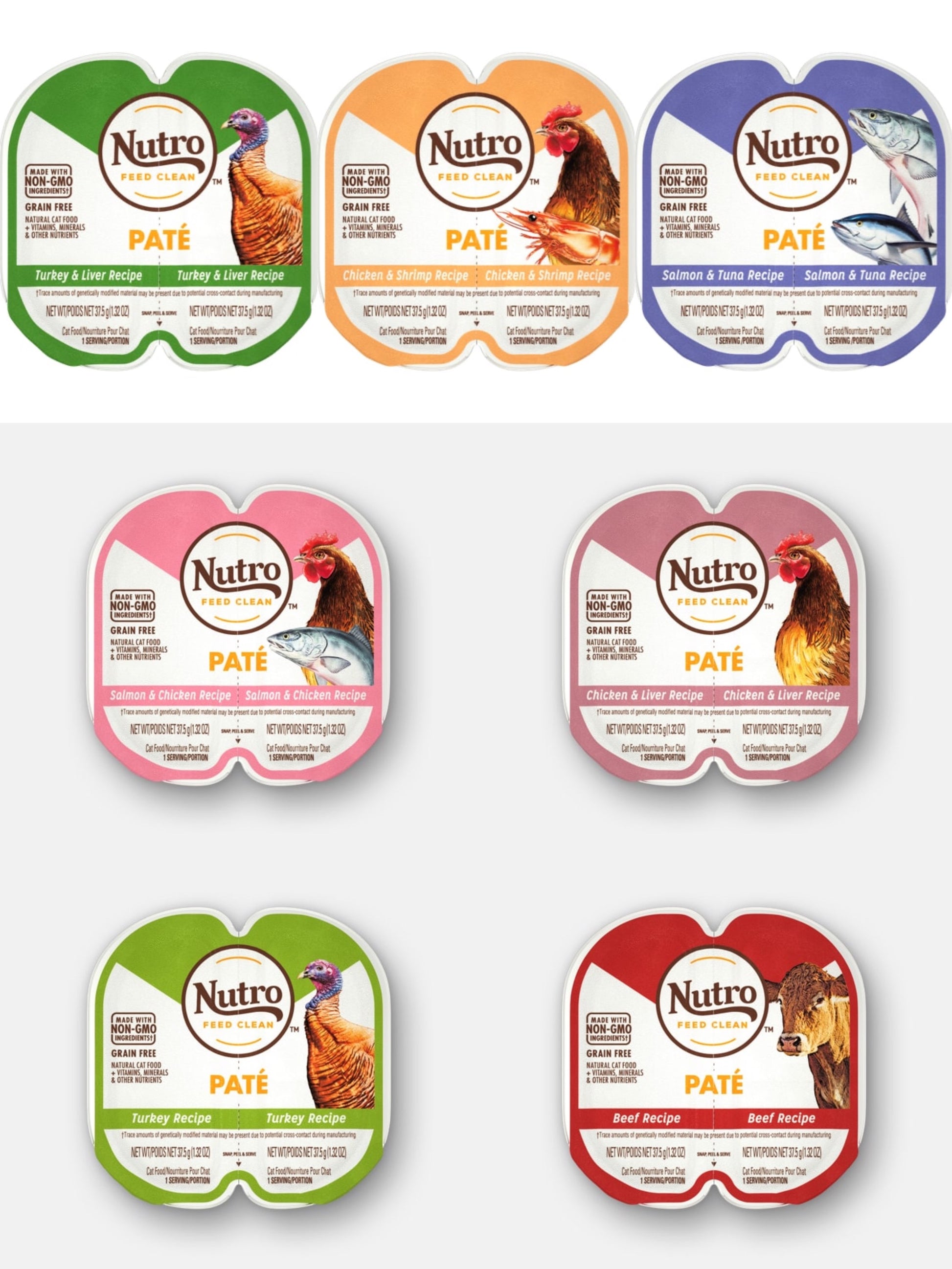 Nutro PATÉ Natural Wet Cat Food[美国Nutro美士一分为二主食餐盒75g(多味道可选)] image 0