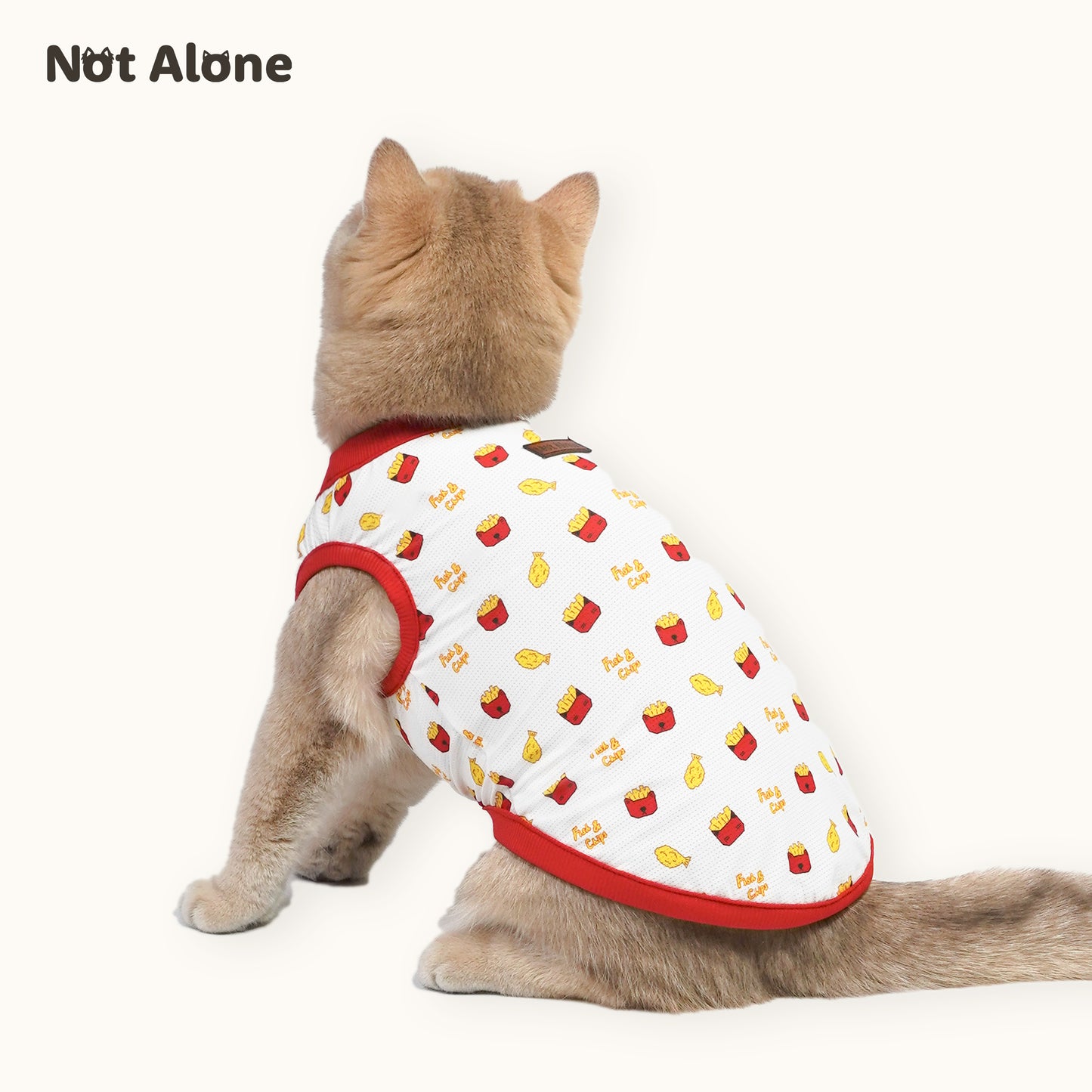 NotAlone-London Trip Pet Vest[不孤岛-伦敦之旅系列炸鱼薯条宠物凉凉衣] image 1