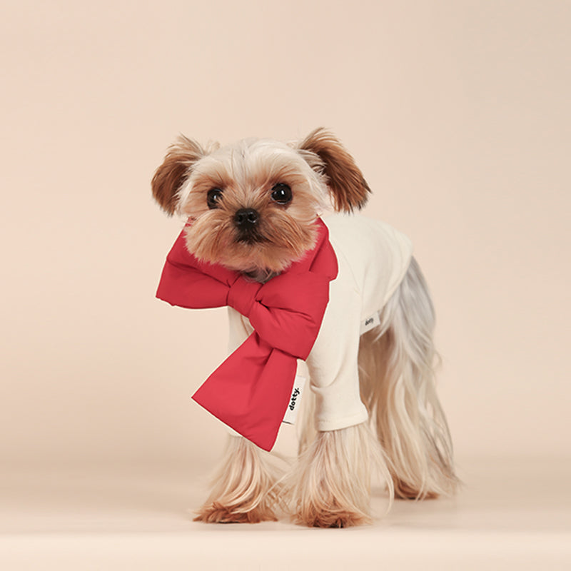 Dotty Lab Bowknot Puffed Scarf image 1