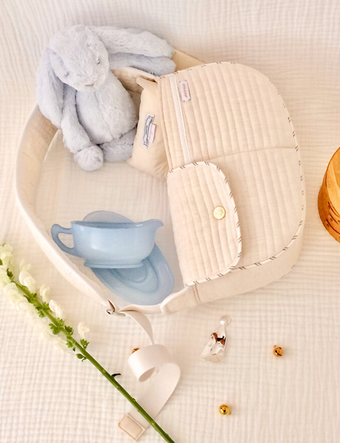 Seoru-Classic shell pet bag: M beige) [Seoru-经典SlingBag单肩包:M号米白] image 4