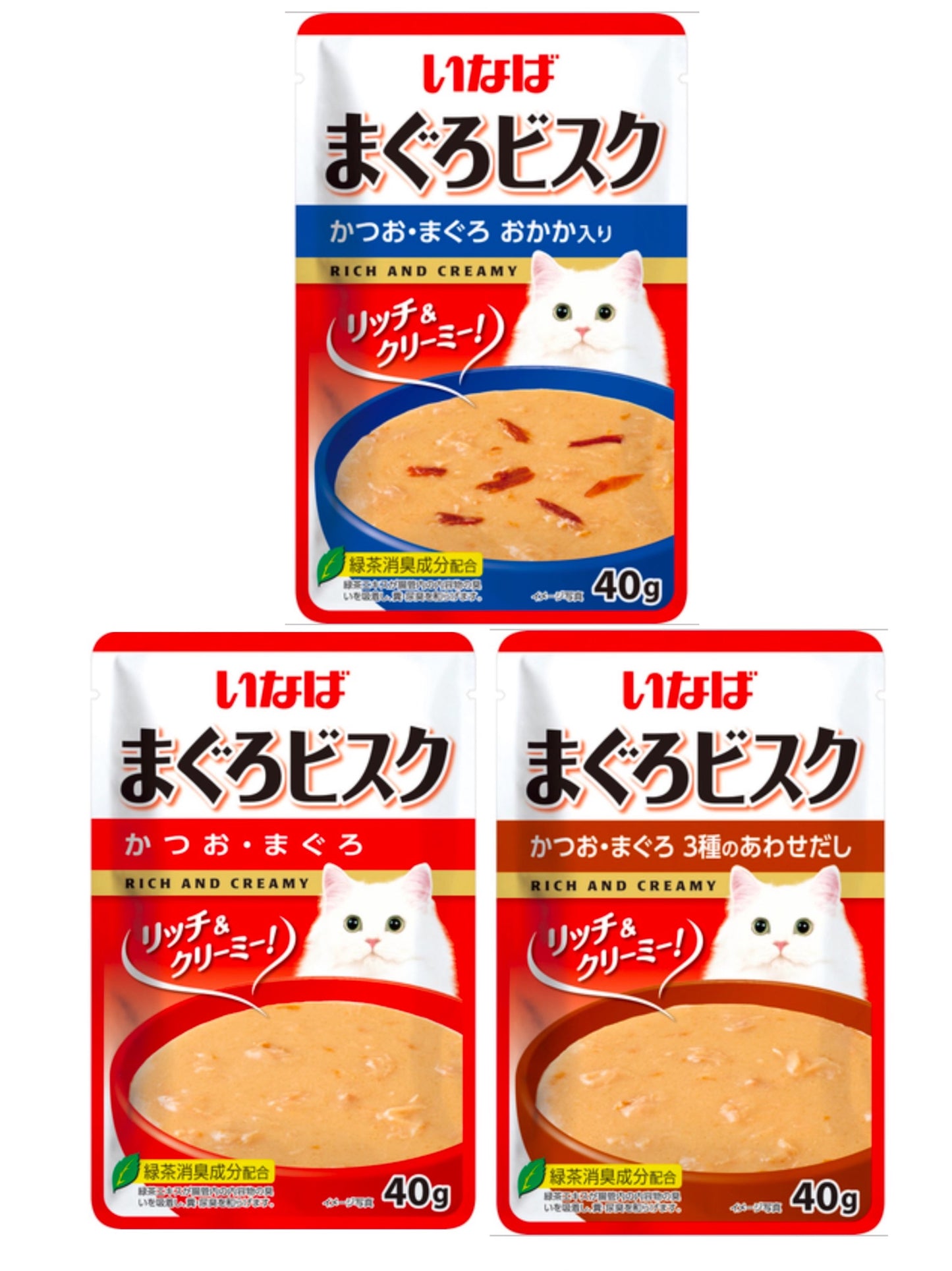 NEW!INABA-Silky Thick Soup Meal Pack:40g[新品INABA-丝滑浓汤餐包:40g] image 0