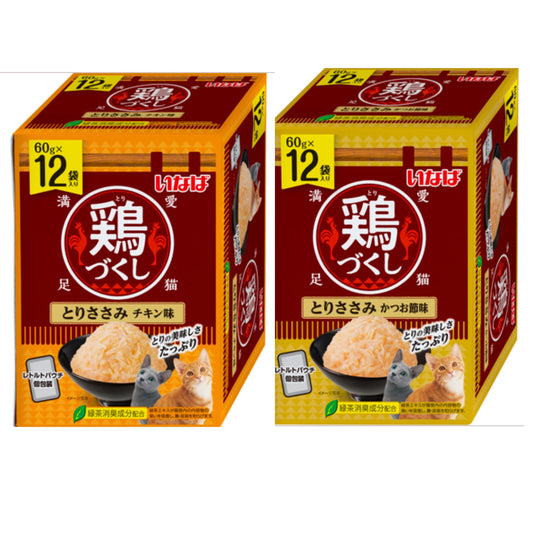 NEW!INABA-Chicken Pudding Pouch:FullBox(60gx12)[INABA新品-鸡肉果冻餐包:整盒装(60gx12包)] image 0