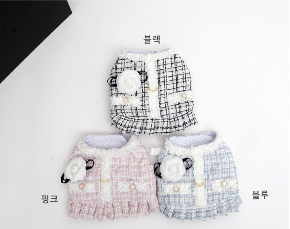 韩国ITSDOG宠物胸背+牵引套装+胸花 M号（3色可选） image 0