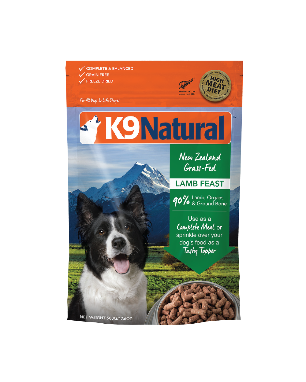 K9 Canin Freeze-Dried-500g-3Tastes[K9狗狗主食冻干-500g-3种味道] image 5